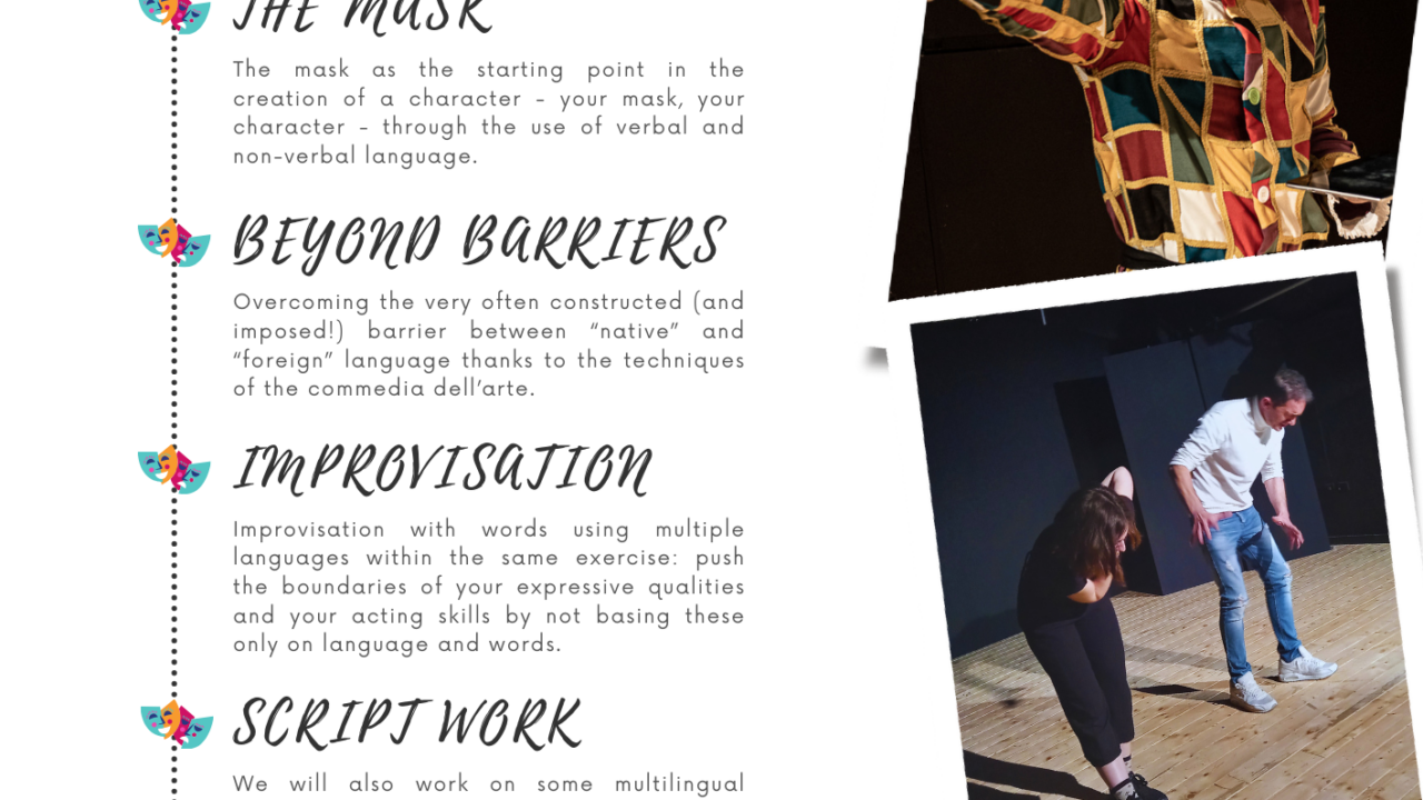 ΣΕΜΙΝΑΡΙΟ MULTILINGUAL: “The potential of multilingue with some Comedia dell Arte” στις 1&2 Ιουνίου!